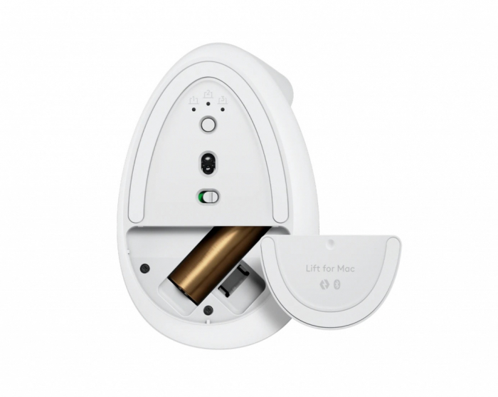 Logitech Lift for Mac Vertical Ergonomic Mouse - Off-White/Pale Grey [5]