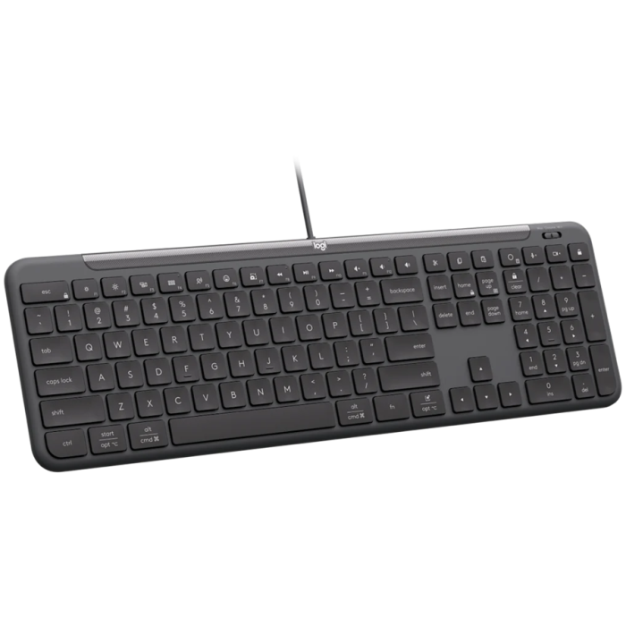 LOGITECH Signature Slim K620 Wired Keyboard for Business - GRAPHITE - US INT'L - USB - N/A - INTNL-973 - USB-C [2]