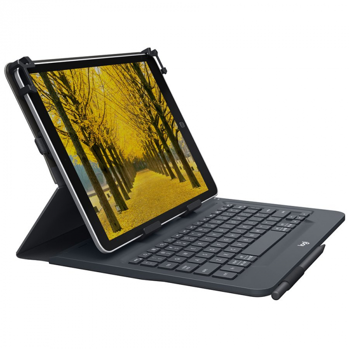 LOGITECH Universal Folio with keyboard for 9-10 inch tablets - UK - INTNL [1]