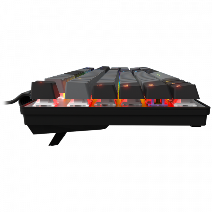 LORGAR Azar 514, Wired mechanical gaming keyboard, RGB backlight, 1680000 colour variations, 18 modes, keys number: 104, 50M clicks, linear dream switches, spring cable up to 3.4m, ABS plastic+metal,  [5]