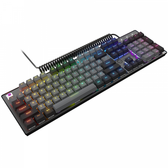 LORGAR Azar 514, Wired mechanical gaming keyboard, RGB backlight, 1680000 colour variations, 18 modes, keys number: 104, 50M clicks, linear dream switches, spring cable up to 3.4m, ABS plastic+metal,  [4]