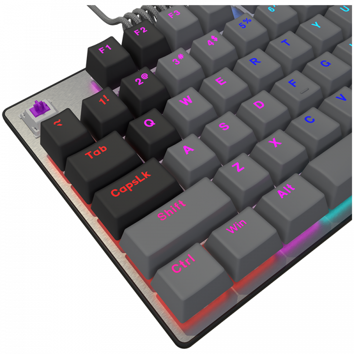LORGAR Azar 514TKL, Wired RGB mechanical gaming keyboard, black, EN layout [8]