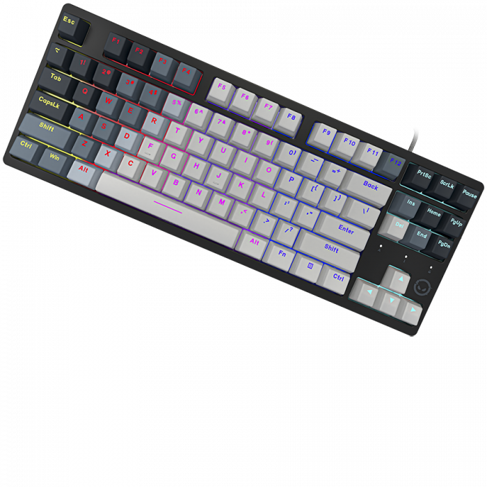 LORGAR Azar 514TKL, Wired RGB mechanical gaming keyboard, white, EN layout [3]