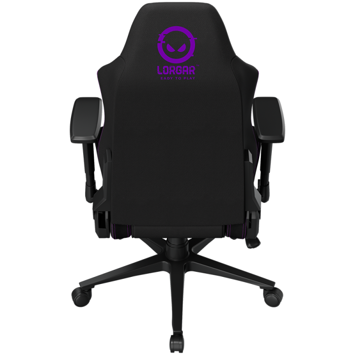 LORGAR CHA41, Ergonomic Gaming Chair Advanced, premium anti-stain fabric, Black/purple [10]