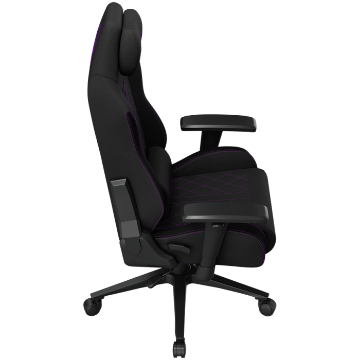 LORGAR CHA41, Ergonomic Gaming Chair Advanced, premium anti-stain fabric, Black/purple [12]