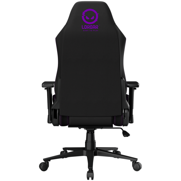 LORGAR CHA41, Ergonomic Gaming Chair Advanced, premium anti-stain fabric, Black/purple [9]