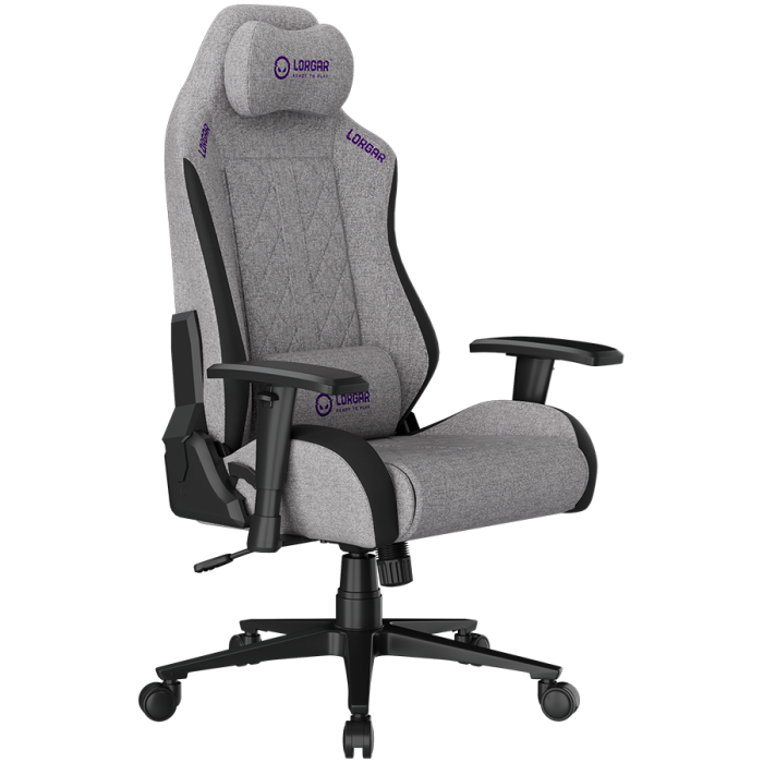 LORGAR CHA41, Ergonomic Gaming Chair Advanced, premium anti-stain fabric, Grey [14]