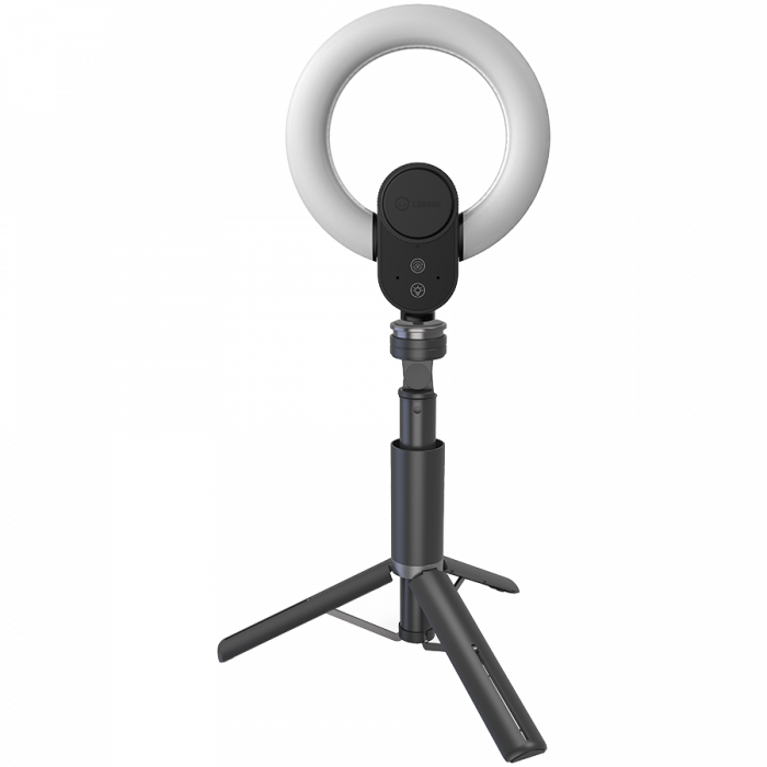 LORGAR Circulus 910, Streaming web camera, 5MP 2592X1944 max resolution, up to 60fps, 1/2.8", Sony STARVIS CMOS image sensor, full glass lens, 5.5'' built-in ring light (1700-14 000K), foldable tripod [2]