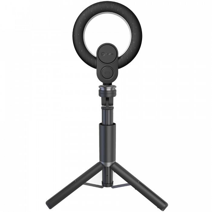 LORGAR Circulus 910, Streaming web camera, 5MP 2592X1944 max resolution, up to 60fps, 1/2.8", Sony STARVIS CMOS image sensor, full glass lens, 5.5'' built-in ring light (1700-14 000K), foldable tripod [3]