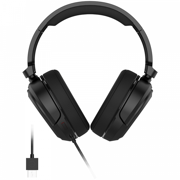 LORGAR Kaya 360, USB Gaming headset with microphone, CM108B, Plug&Play, USB-A connection cable 2m, fabric ear pads, size: 192*184.7*88mm, 0.314kg, black [2]