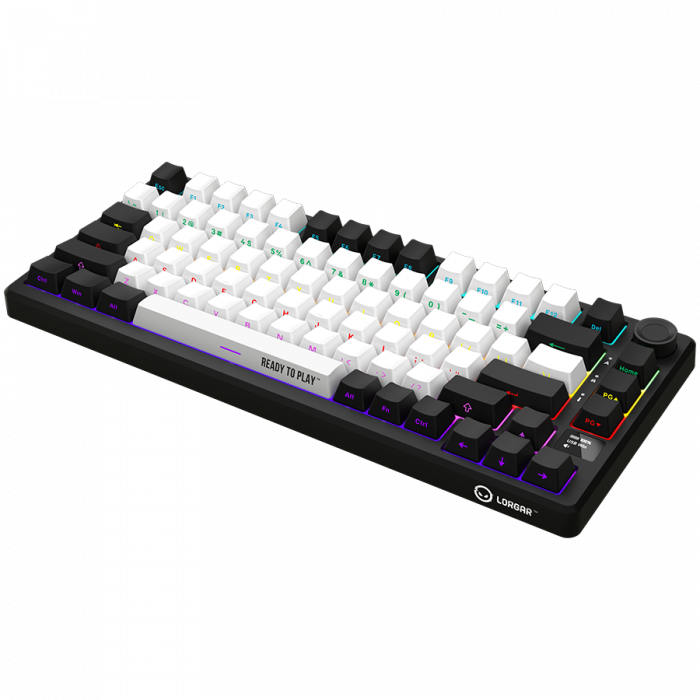 LORGAR KBP7075W, Wireless 75% Mechanical Gaming Keyboard Pro, Black/red, EN layout [7]