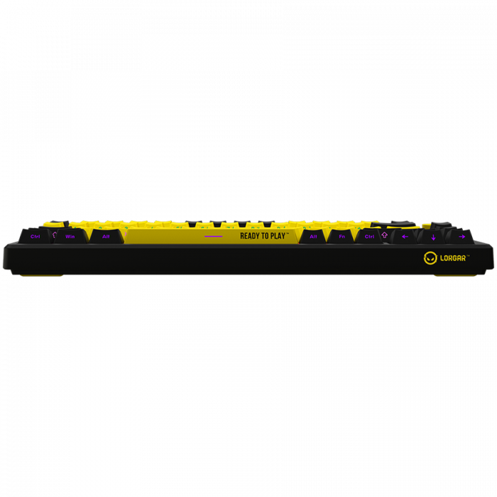 LORGAR KBP7075W, Wireless 75% Mechanical Gaming Keyboard Pro, Black/yellow, EN layout [5]