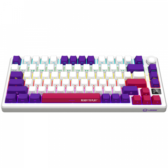 LORGAR KBP7075W, Wireless 75% Mechanical Gaming Keyboard Pro, White, EN layout [3]