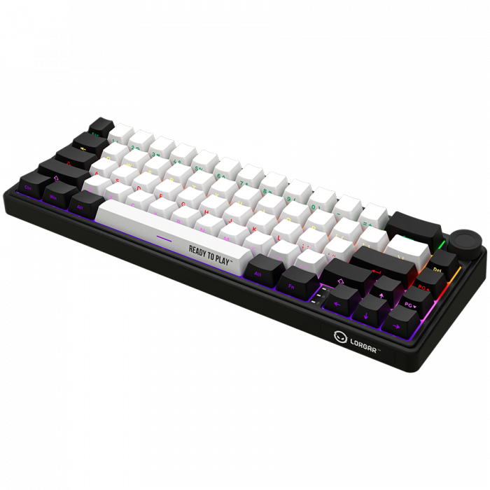 LORGAR KBP70MW, Wireless 65% Mechanical Gaming Keyboard Pro, Black/red, EN layout [7]