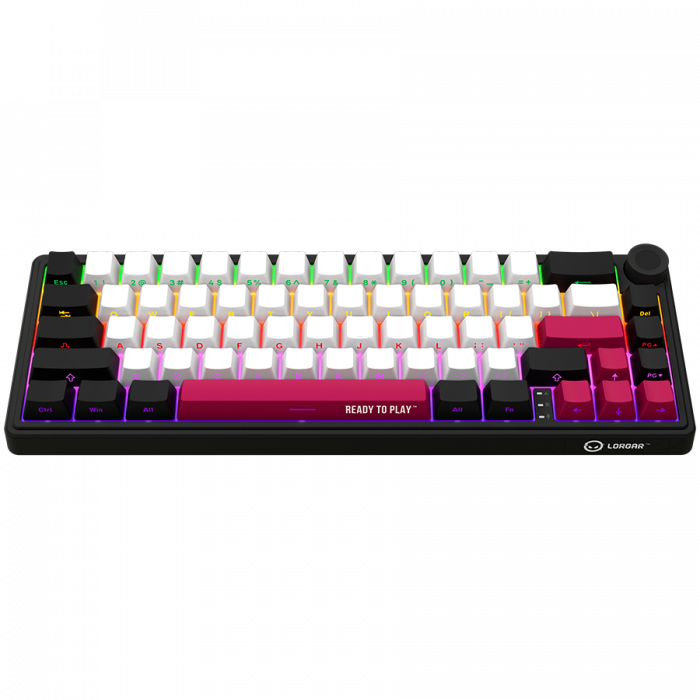 LORGAR KBP70MW, Wireless 65% Mechanical Gaming Keyboard Pro, Black/red, EN layout [3]