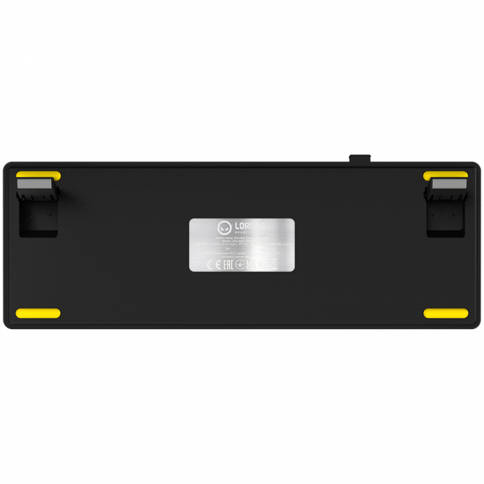 LORGAR KBP70MW, Wireless 65% Mechanical Gaming Keyboard Pro, Black/yellow, EN layout [9]