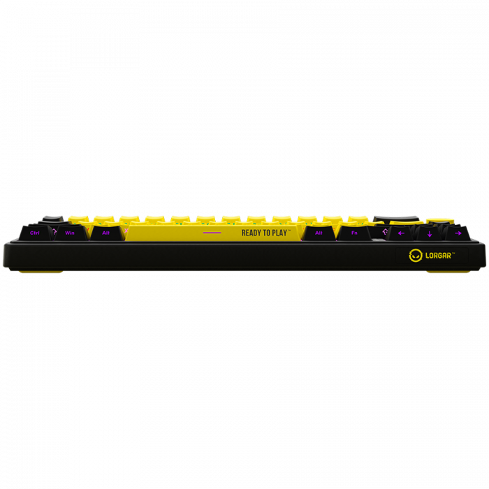 LORGAR KBP70MW, Wireless 65% Mechanical Gaming Keyboard Pro, Black/yellow, EN layout [5]