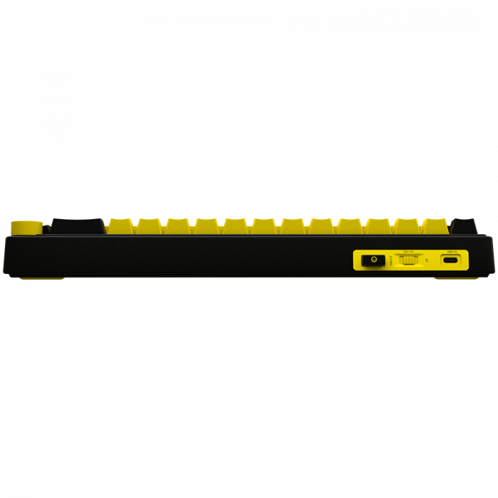 LORGAR KBP70MW, Wireless 65% Mechanical Gaming Keyboard Pro, Black/yellow, EN layout [6]