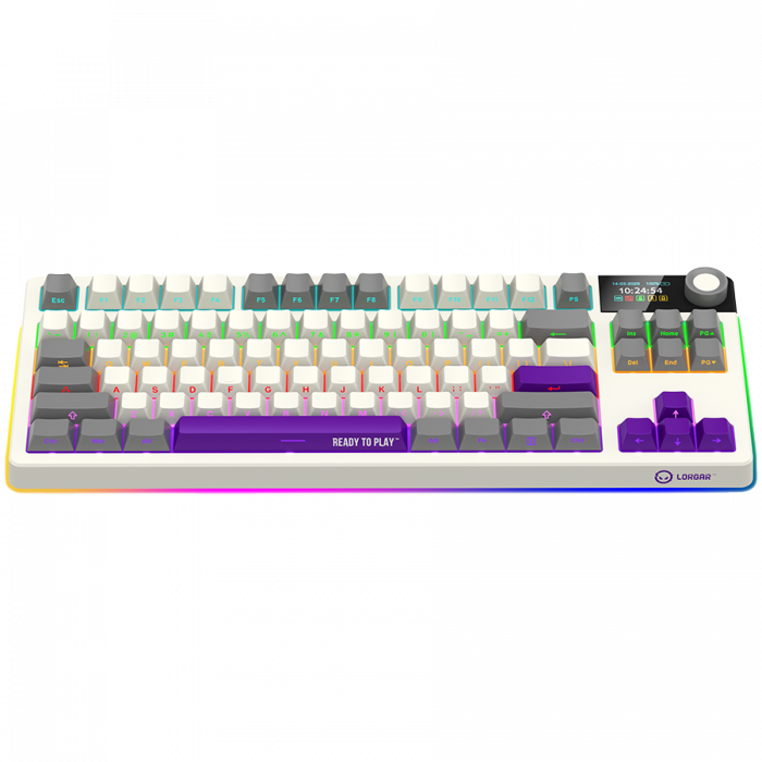 LORGAR KBP70TKLW, Wireless TKL Mechanical Gaming Keyboard Pro, Beige, EN layout [3]