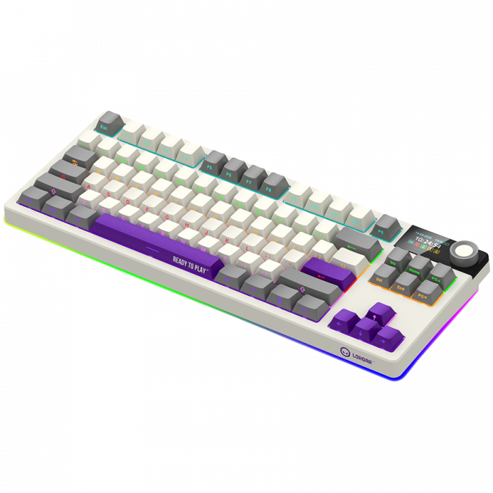 LORGAR KBP70TKLW, Wireless TKL Mechanical Gaming Keyboard Pro, Beige, EN layout [2]