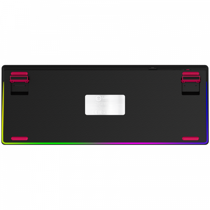 LORGAR KBP70TKLW, Wireless TKL Mechanical Gaming Keyboard Pro, Black/red, EN layout [8]