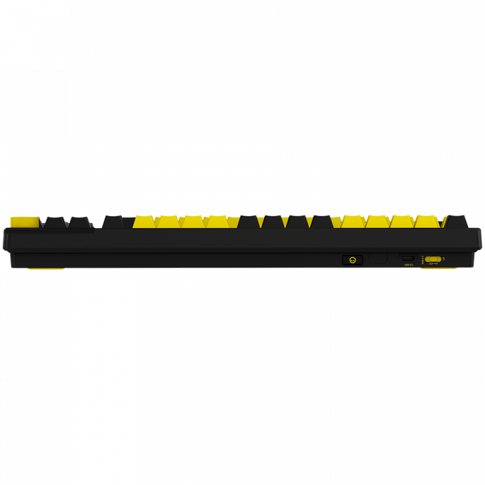 LORGAR KBP70TKLW, Wireless TKL Mechanical Gaming Keyboard Pro, Black/yellow, EN layout [6]