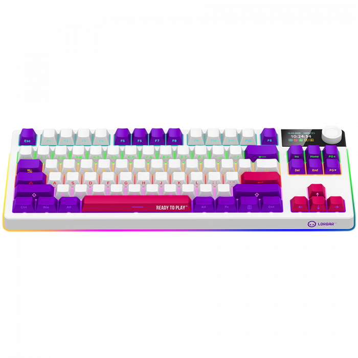 LORGAR KBP70TKLW, Wireless TKL Mechanical Gaming Keyboard Pro, White, EN layout [3]
