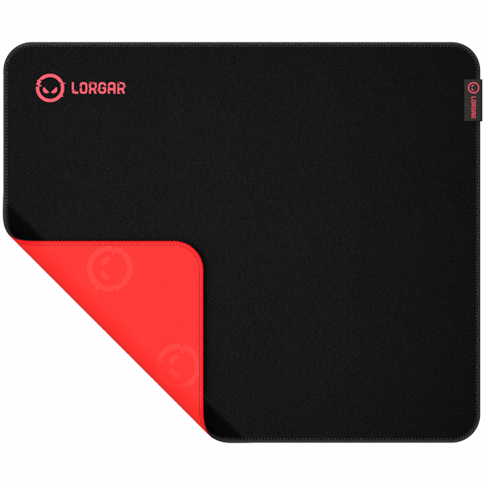 Lorgar Main 325, Gaming mouse pad, Precise control surface, Red anti-slip rubber base, size: 500mm x 420mm x 3mm, weight 0.4kg [2]