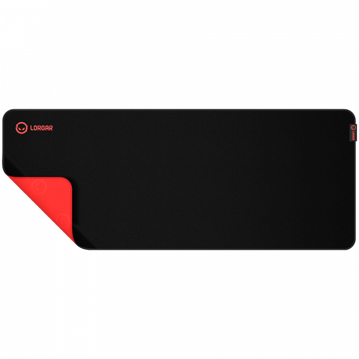 Lorgar Main 329, Gaming mouse pad, Precise control surface, Red anti-slip rubber base, size: 900mm x 360mm x 3mm, weight 0.635kg [2]