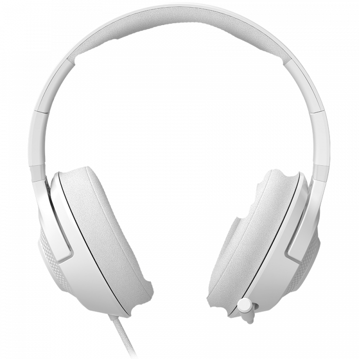 LORGAR Noah 101, Gaming headset with microphone, 3.5mm jack connection, cable length 2m, foldable design, PU leather ear pads, size: 185*195*80mm, 0.245kg, white [4]
