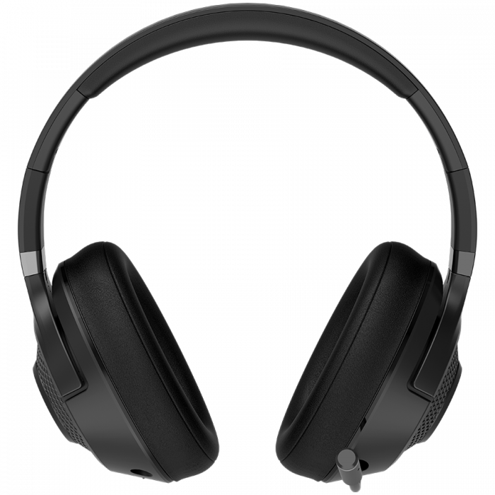 LORGAR Noah 500, Wireless Gaming headset with microphone, JL7006, BT 5.3, battery life up to 58 h (1000mAh), USB (C) charging cable (0.8m), 3.5 mm AUX cable (1.5m), size: 195*185*80mm, 0.24kg, black [3]