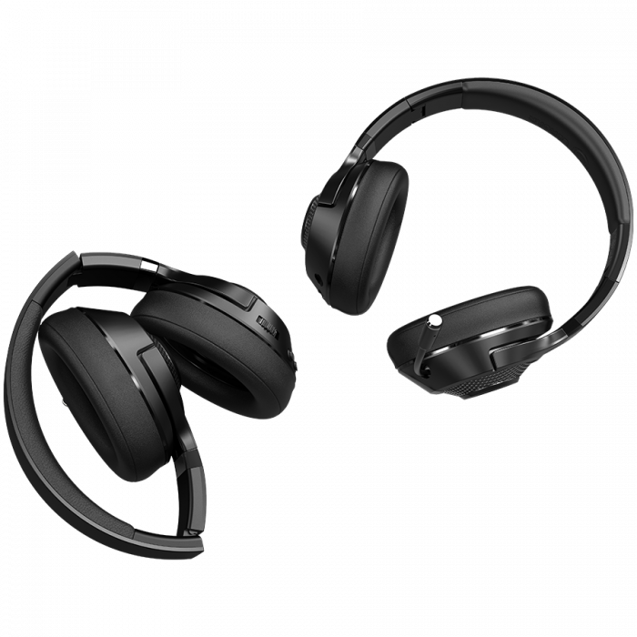 LORGAR Noah 500, Wireless Gaming headset with microphone, JL7006, BT 5.3, battery life up to 58 h (1000mAh), USB (C) charging cable (0.8m), 3.5 mm AUX cable (1.5m), size: 195*185*80mm, 0.24kg, black [4]