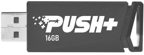 MEMORIE USB 3.2 PATRIOT PUSH+,  16 GB, profil mic, negru, "PSF16GPSHB32U" (include TV 0.02 lei) [1]