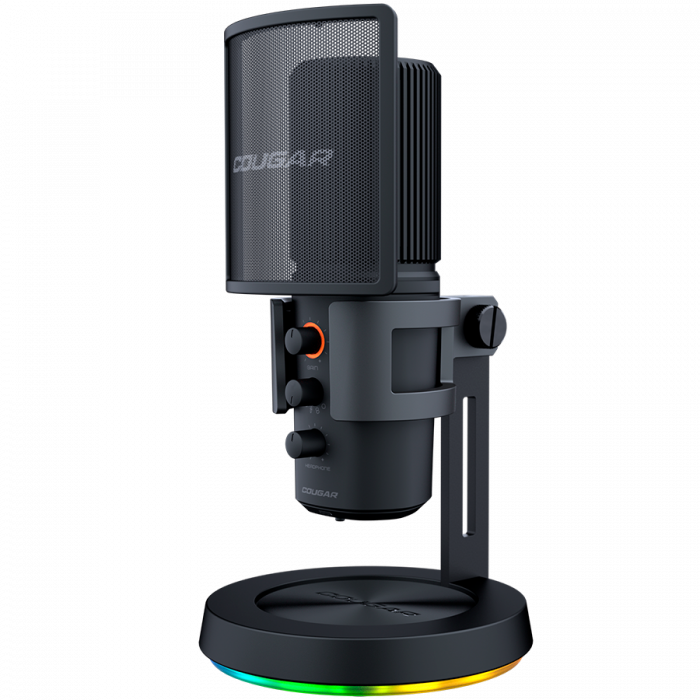 Cougar | Screamer-X | 3H500MK3B.0001 | Microphone| 3 Omni-Dimesion Mic / Noise Reduction / Pop Filter / RGB Base [3]