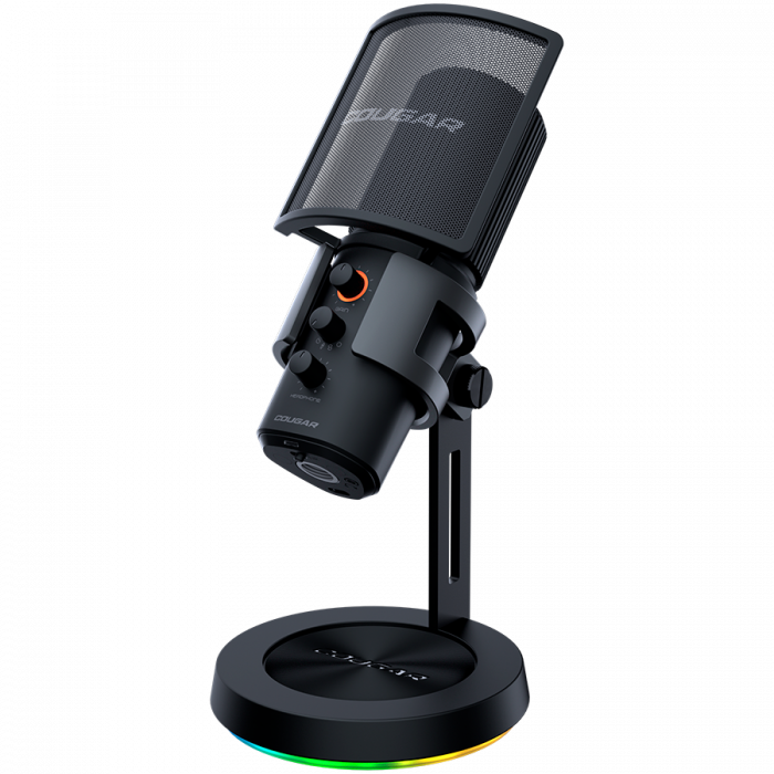 Cougar | Screamer-X | 3H500MK3B.0001 | Microphone| 3 Omni-Dimesion Mic / Noise Reduction / Pop Filter / RGB Base [5]