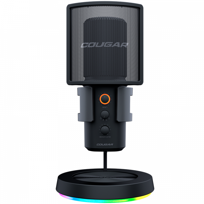 Cougar | Screamer-X | 3H500MK3B.0001 | Microphone| 3 Omni-Dimesion Mic / Noise Reduction / Pop Filter / RGB Base [2]