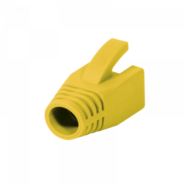 Modular RJ45 Plug Cable Boot 8mm yellow, 50pcs "MP0035Y" [3]