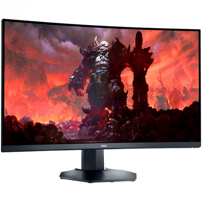 Monitor LED Dell Gaming S3222DGM, 31.5" QHD 2560x1440 165Hz VA Panel 16:9 Curved 99% sRGB, 350 cd/m2, 3000:1, 178/178, 1ms (MPRT) / 2ms GtG (gray to gray), Flicker Free, 2xHDMI, 1xDP, Audio Jack, Free [2]