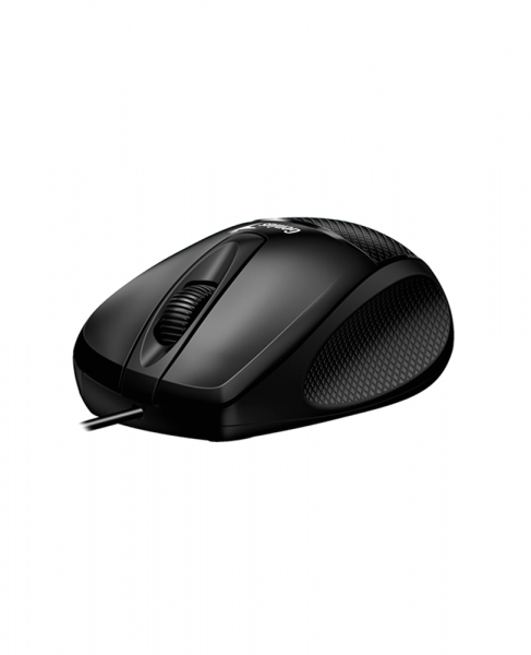 MOUSE GENIUS USB optic, 1000dpi, 3 butoane, 1 rotita scroll, black, ergonomic, "DX-150X" "31010231100" (include timbru verde 0.1 lei) [3]
