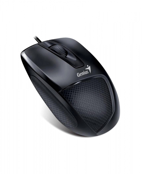 MOUSE GENIUS USB optic, 1000dpi, 3 butoane, 1 rotita scroll, black, ergonomic, "DX-150X" "31010231100" (include timbru verde 0.1 lei) [2]