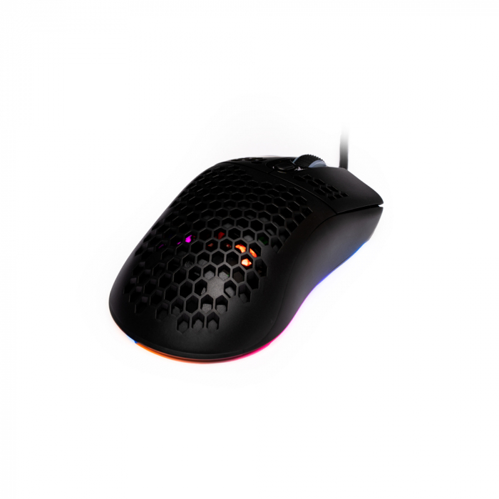MOUSE Spacer - gaming, gaming, cu fir, USB, optic, 6.400 dpi, butoane/scroll 6/1, iluminare RGB, negru, \\"SPGM-ALIEN-LIGHT\\" (include TV 0.18lei) [3]
