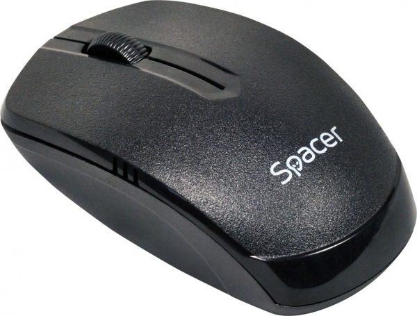 MOUSE SPACER wireless, 1000dpi, 3 butoane, 1 rotita scroll, black "SPMO-161" (include timbru verde 0.1 lei) [3]