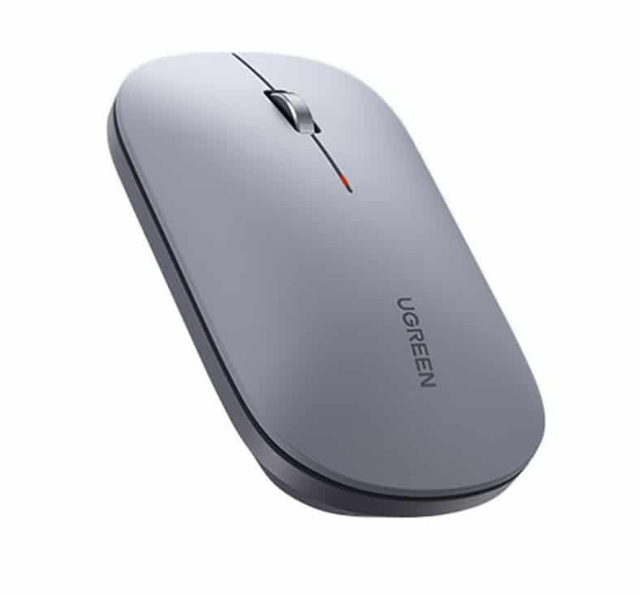 MOUSE Ugreen, "MU001" PC sau NB, wireless 2.4GHz, optic, 3/1 butoane/scroll, 4000 dpi, gri "90373" (include timbru verde 0.18 lei) - 6957303893737 [2]