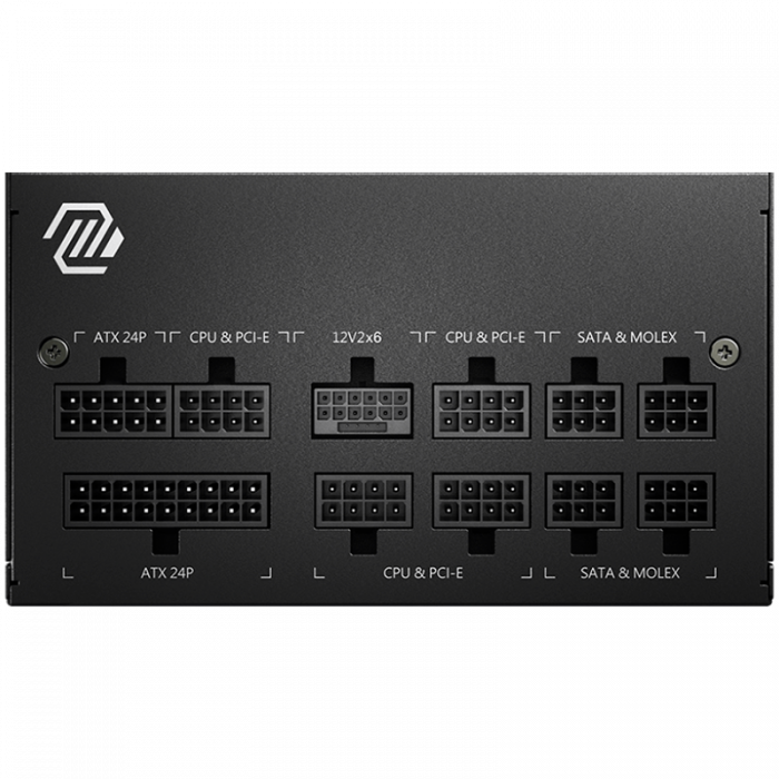 MSI MAG A750GL PCIE5, 750W, 80 Plus Gold, ATX Form Factor, 100~240 Vac Input Voltage, 47Hz ~ 63Hz Input Frequency, 120 mm Fan, 140 x 150 x 86mm, Active PFC, OCP, OVP, OPP, OTP, SCP, UVP, ATX, 2xEPS, 4 [2]