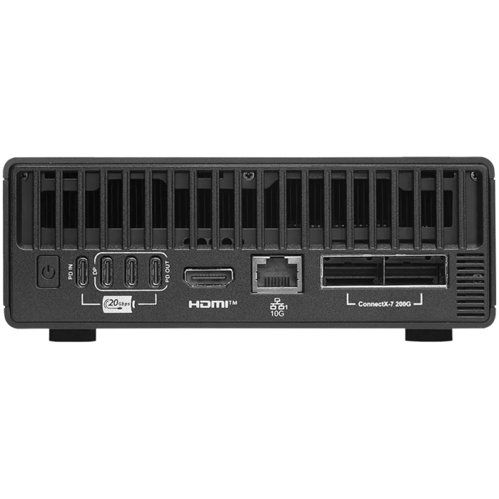 MSI Personal AI Supercomputer (NVIDIA GB10 Blackwell, 20 core ARM, 10 Cortex-X925 + 10 Cortex-A725 ARM, 4TB M.2 SSD PCIe Gen5, 128GB LPDDR5x,Wi-Fi 7,BT 5.4,FAN,EU) [4]