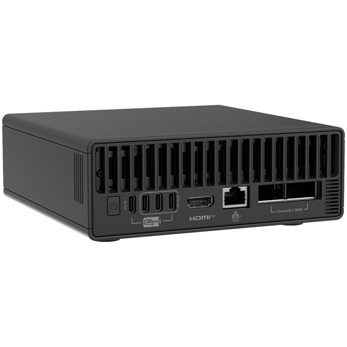 MSI Personal AI Supercomputer (NVIDIA GB10 Blackwell, 20 core ARM, 10 Cortex-X925 + 10 Cortex-A725 ARM, 4TB M.2 SSD PCIe Gen5, 128GB LPDDR5x,Wi-Fi 7,BT 5.4,FAN,EU) [3]