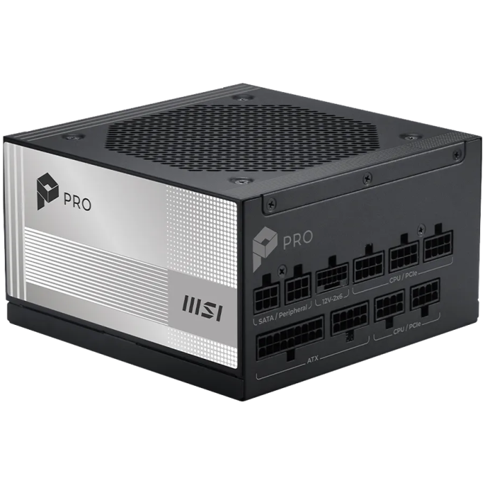 MSI PRO A1000PL PCIE5, 850W, 80 Plus Platinum, 120mm Fluid Dynamic Bearing Fan, Protections: OCP/OTP/OPP/SCP/OVP/UVP/SIP/NLO, Dimensions: 150mmx150mmx86mm, 7Y Warranty [3]