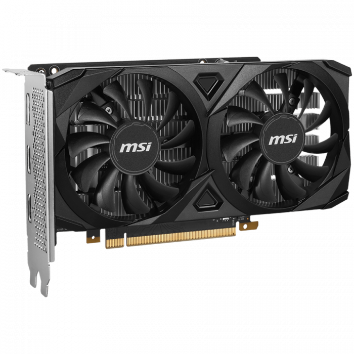 MSI Video Card Nvidia GeForce RTX 3050 VENTUS 2X E 6G OC, 6GB GDDR6, 96bit, Boost: 1492 MHz, 2304 CUDA Cores, PCIe 4.0, 1x DP 1.4a, 2xHDMI 2.1a, RAY TRACING, Dual Fan, 300W, 3Y [3]