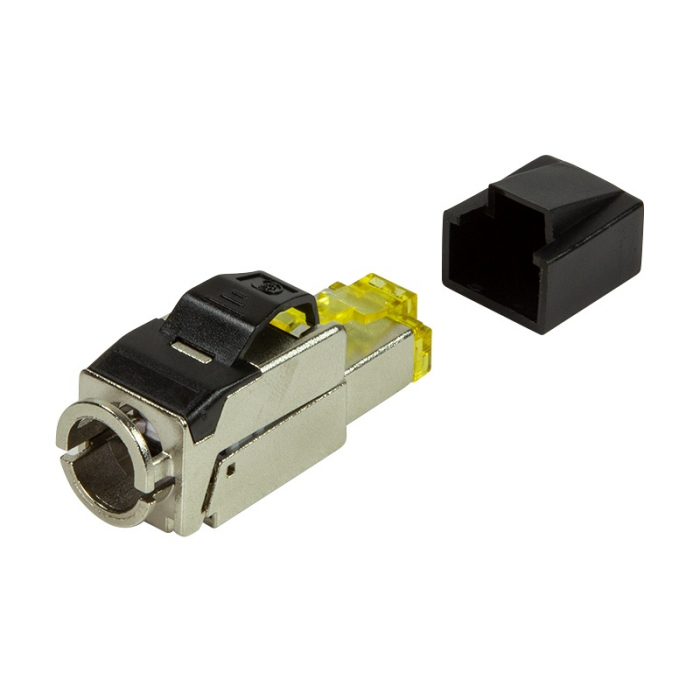 MUFA RJ-45 LOGILINK pt. cablu FTP, SFTP, Cat8.1, RJ-45 (T), ecranat, zinc turnat ecranat, manson, pentru cablu cu diametru exterior 7-8.5mm AWG22-24, 1 buc, \\"MP0081\\" [3]