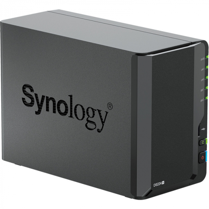 Pachet premium de stocare si backup: Network Attached Storage Synology DiskStation DS224+ 2GB + 2 x HAT3300-4T  - 4TB HDD [6]